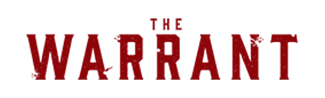 The warrant movie logo - featuring bold red text