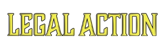 Legal Action" movie logo - featuring bold yellow text