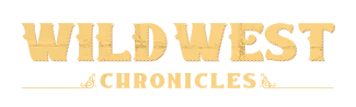Wild West Chronicles Logo - featuring the show's title in a nice gold color on an off white background.